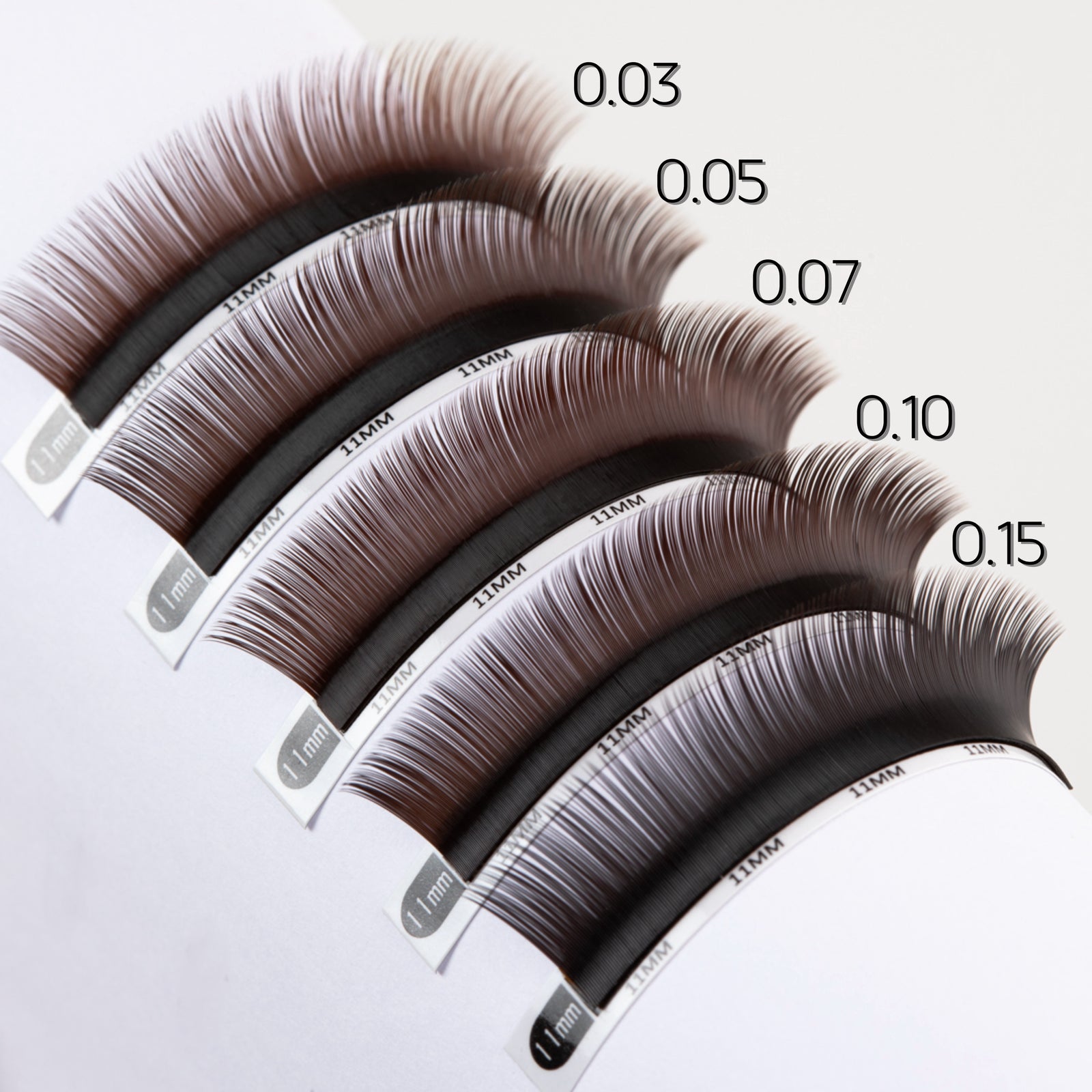 Black Brown Lashes - Ristretto Collection 0.05 Singles