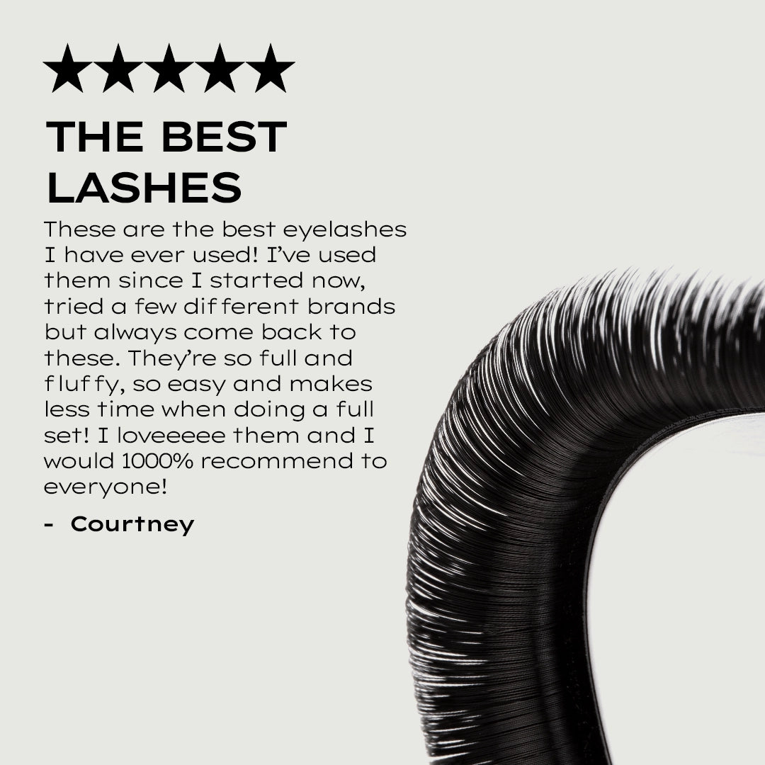 Selbstfächernde Mega-Volumenwimpern 0.03 (Easy Fanning)