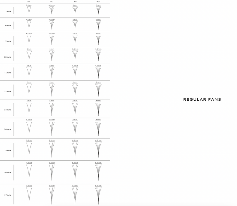 Mayfair Fertigfächer 6D 0.06 - 600 Fächer - MIX TRAY