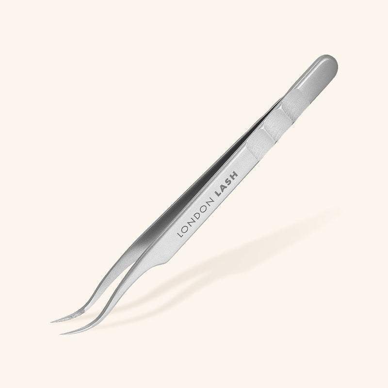 Professional Curved Fiber Tip Volume Eyelash Extensions Tweezers