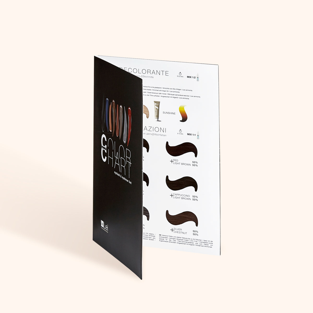 InLei® Wimpern- und Augenbrauentönungs-Farbkarte